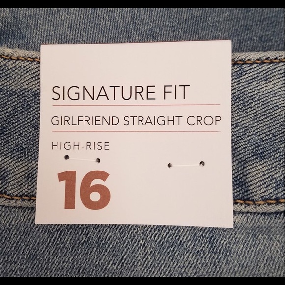 Lane Bryant Crop Jeans 16 Patch - Picture 4 of 4